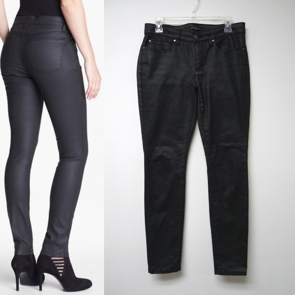 eileen fisher black skinny jeans